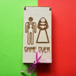 Деревянный конверт "Game Over"