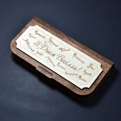 Свадебная коробка укр палисандр